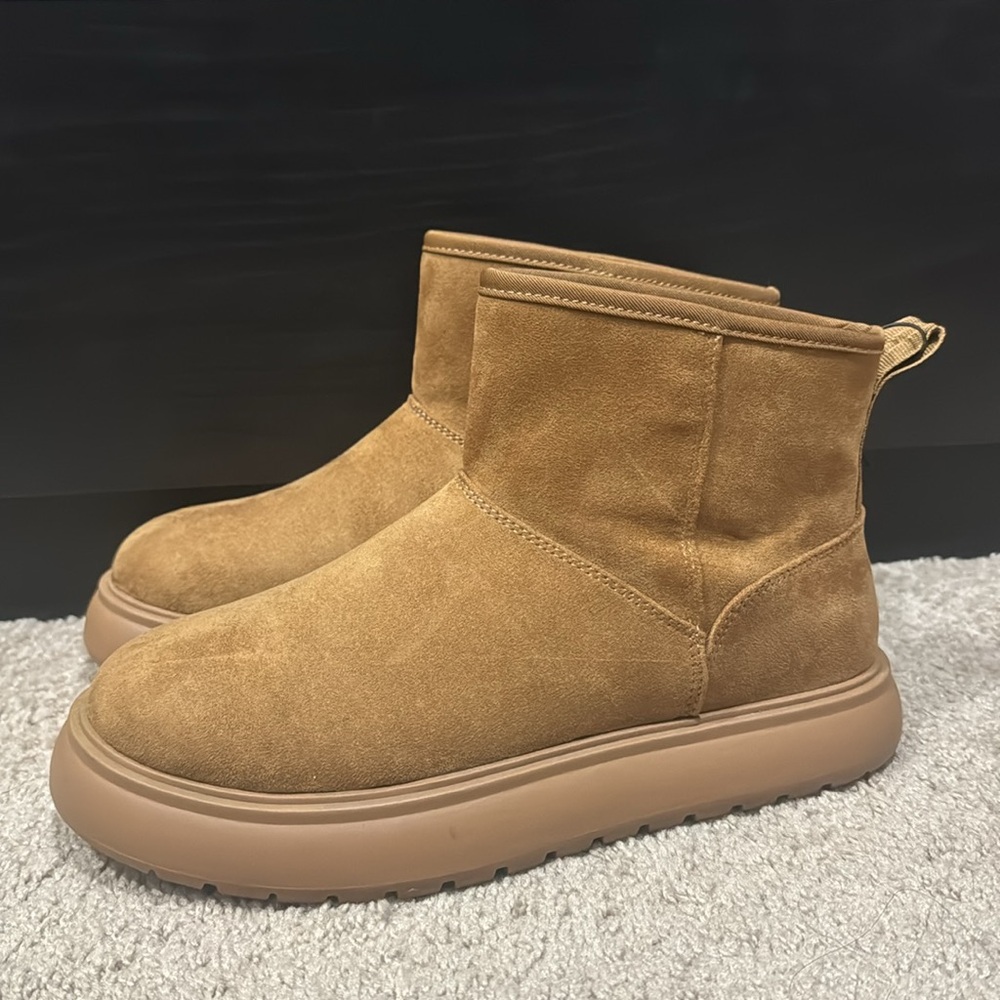 Tan Faux Fur Lined Booties